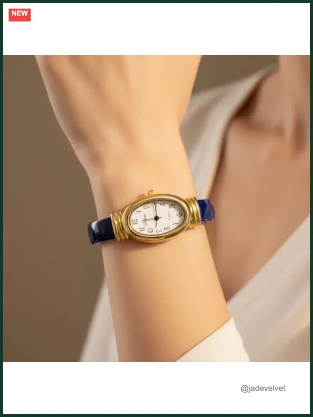 Acrylic Cuff Bangle Watch Alloy Case Analog Quartz Women's Bracelet